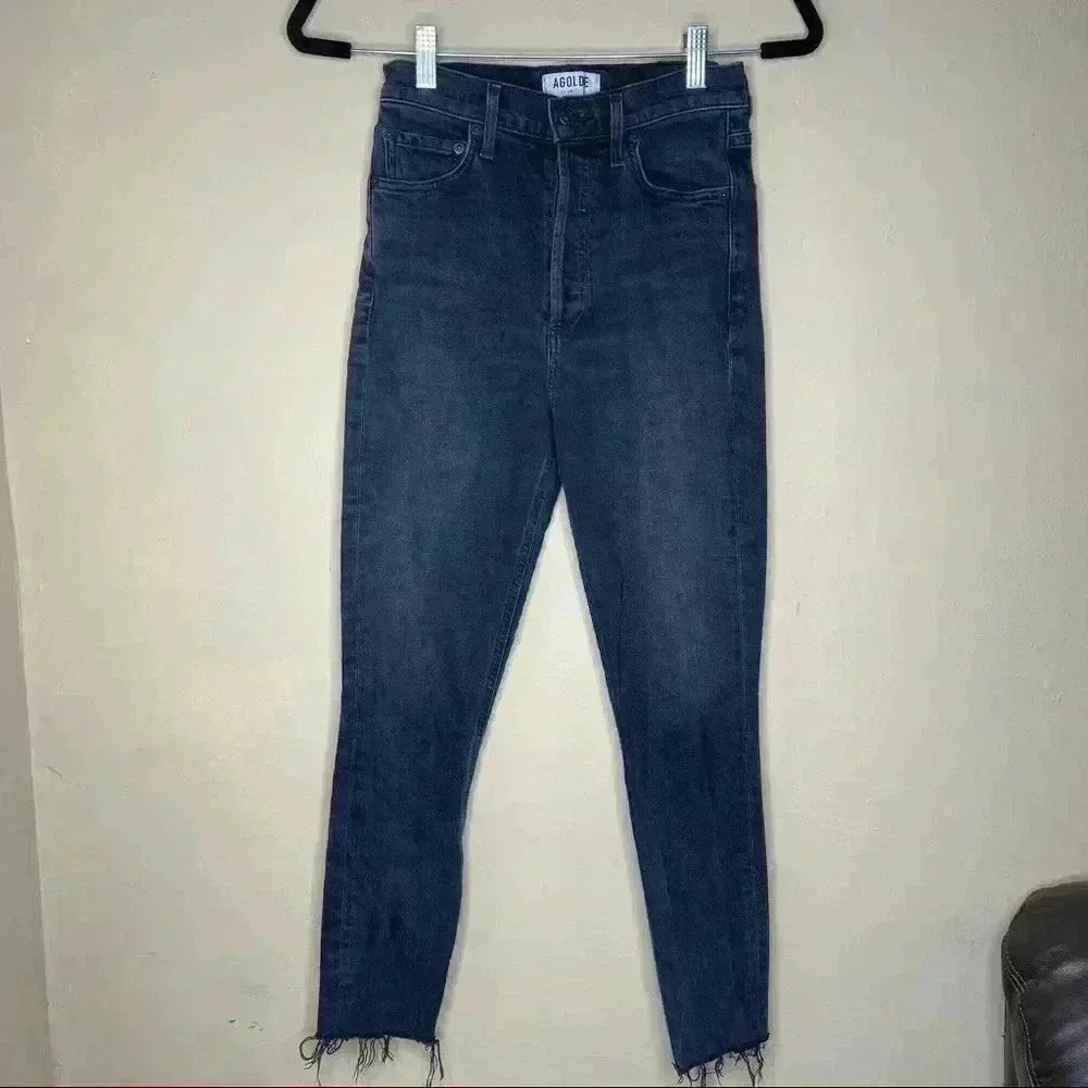 AGOLDE Nico High Rise Slim Fit Jeans in Virtue 24